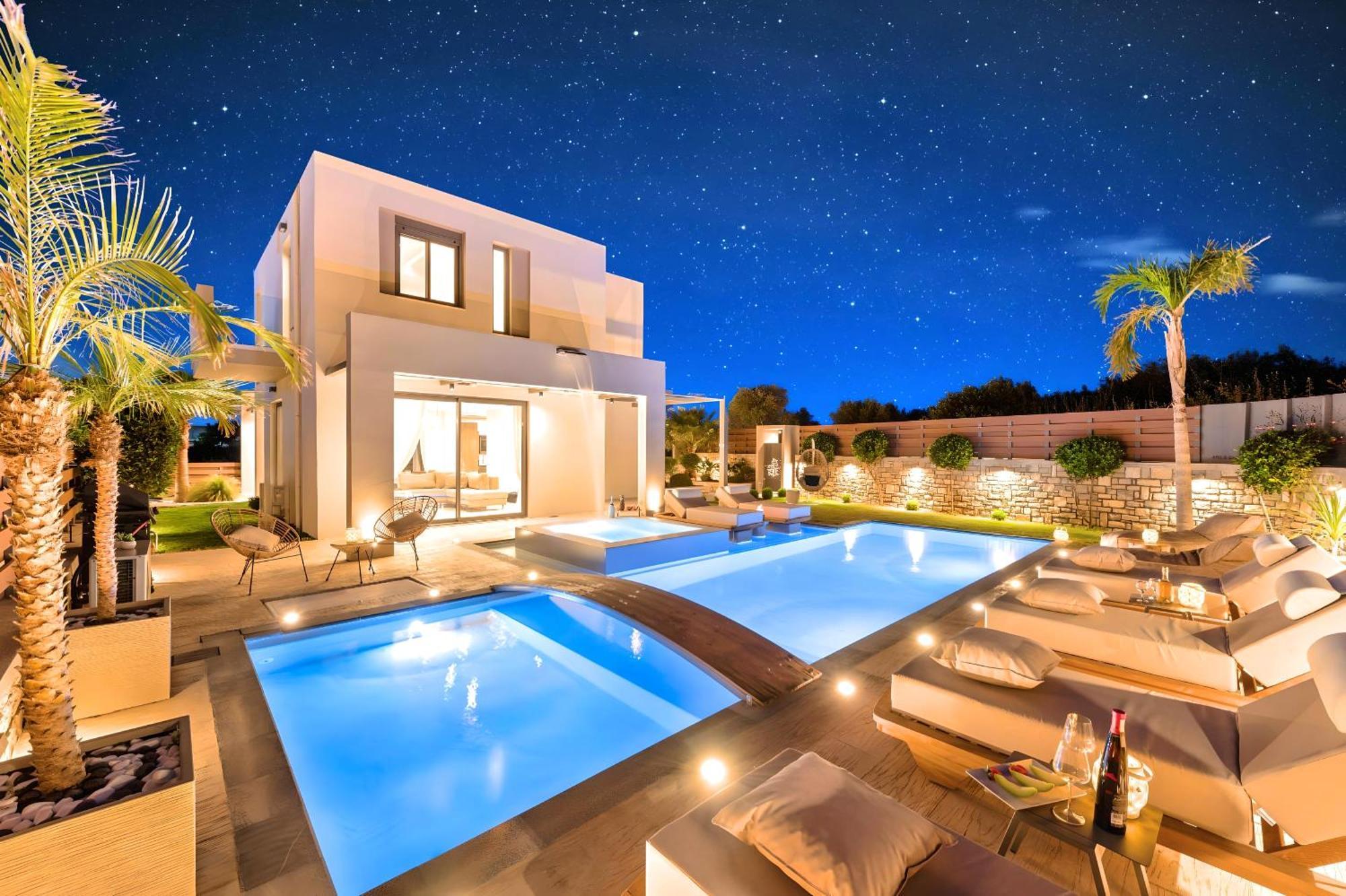 Minoas Villas Heated Pool Kournas Екстер'єр фото