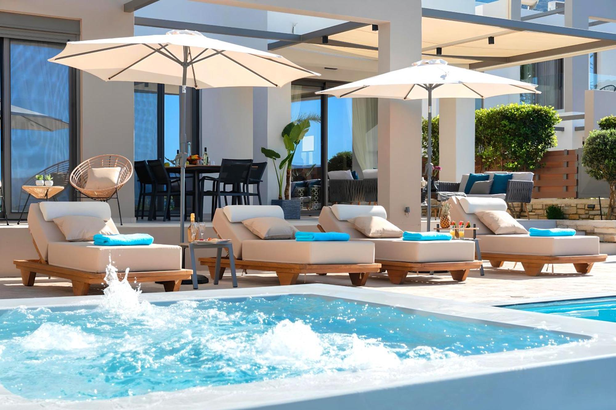 Minoas Villas Heated Pool Kournas Екстер'єр фото