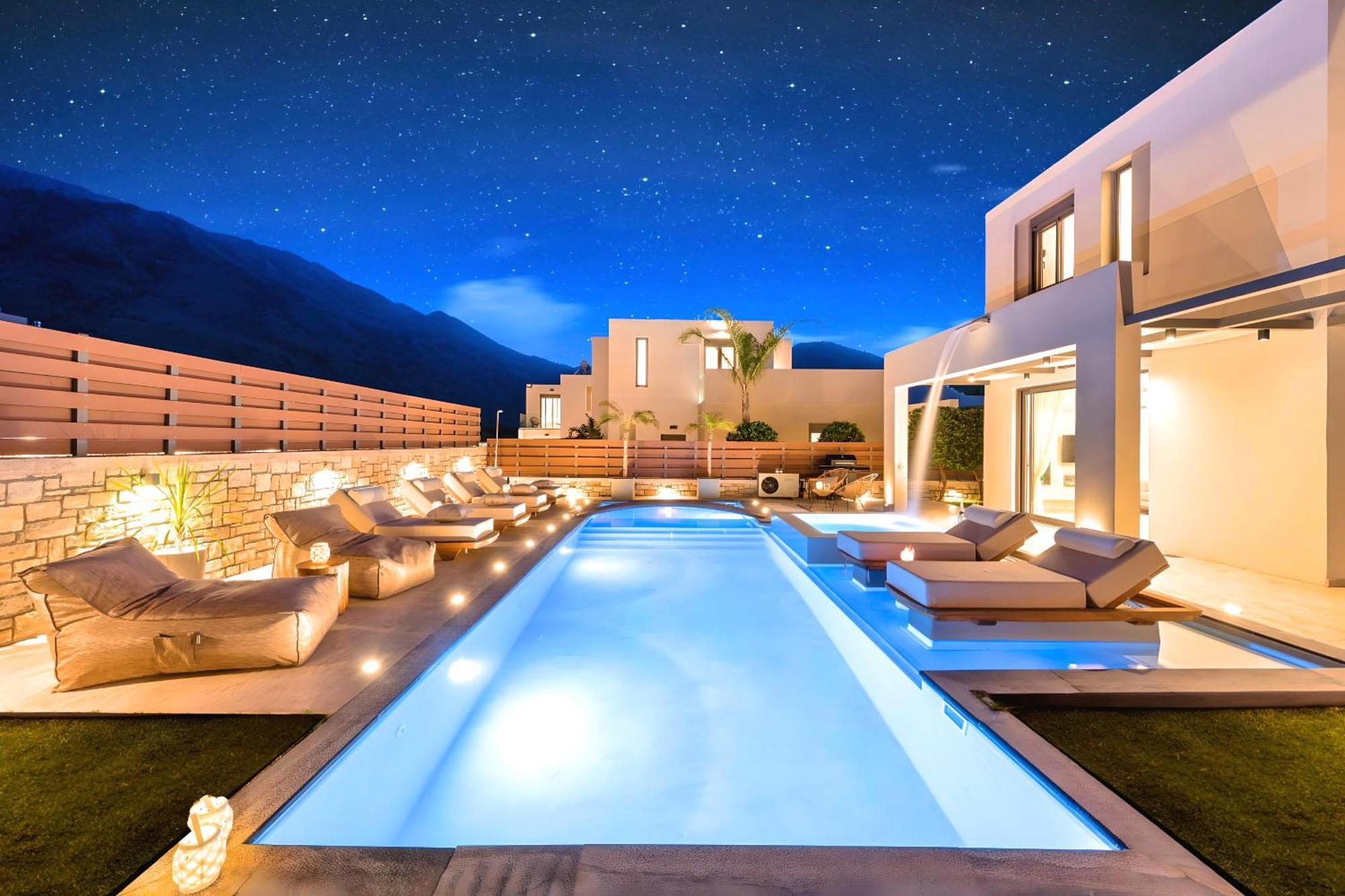 Minoas Villas Heated Pool Kournas Екстер'єр фото