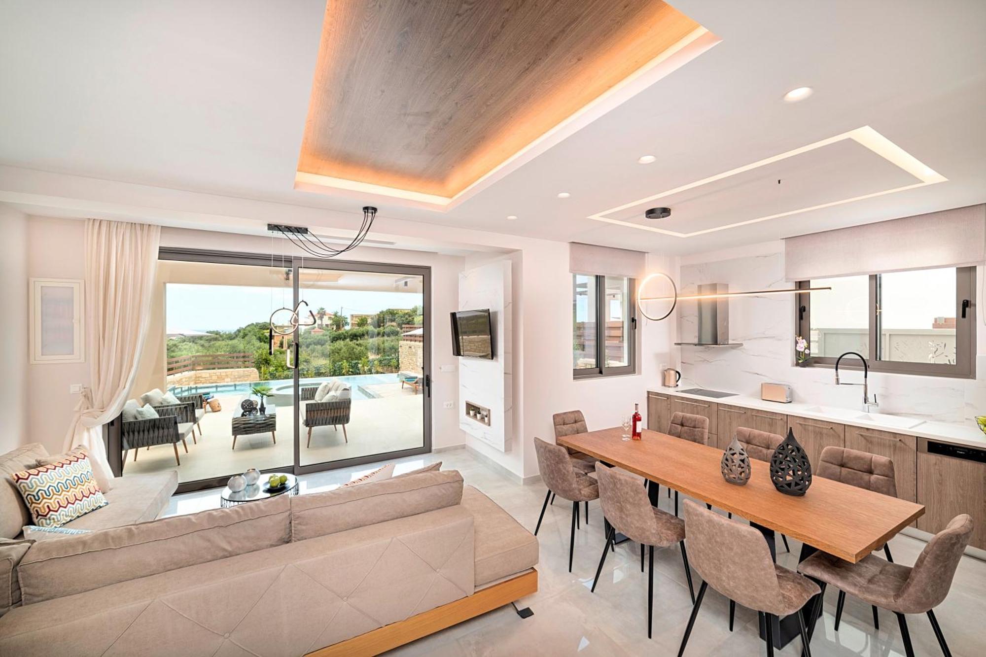 Minoas Villas Heated Pool Kournas Екстер'єр фото