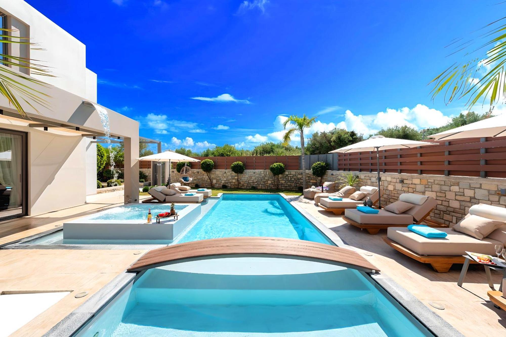 Minoas Villas Heated Pool Kournas Екстер'єр фото