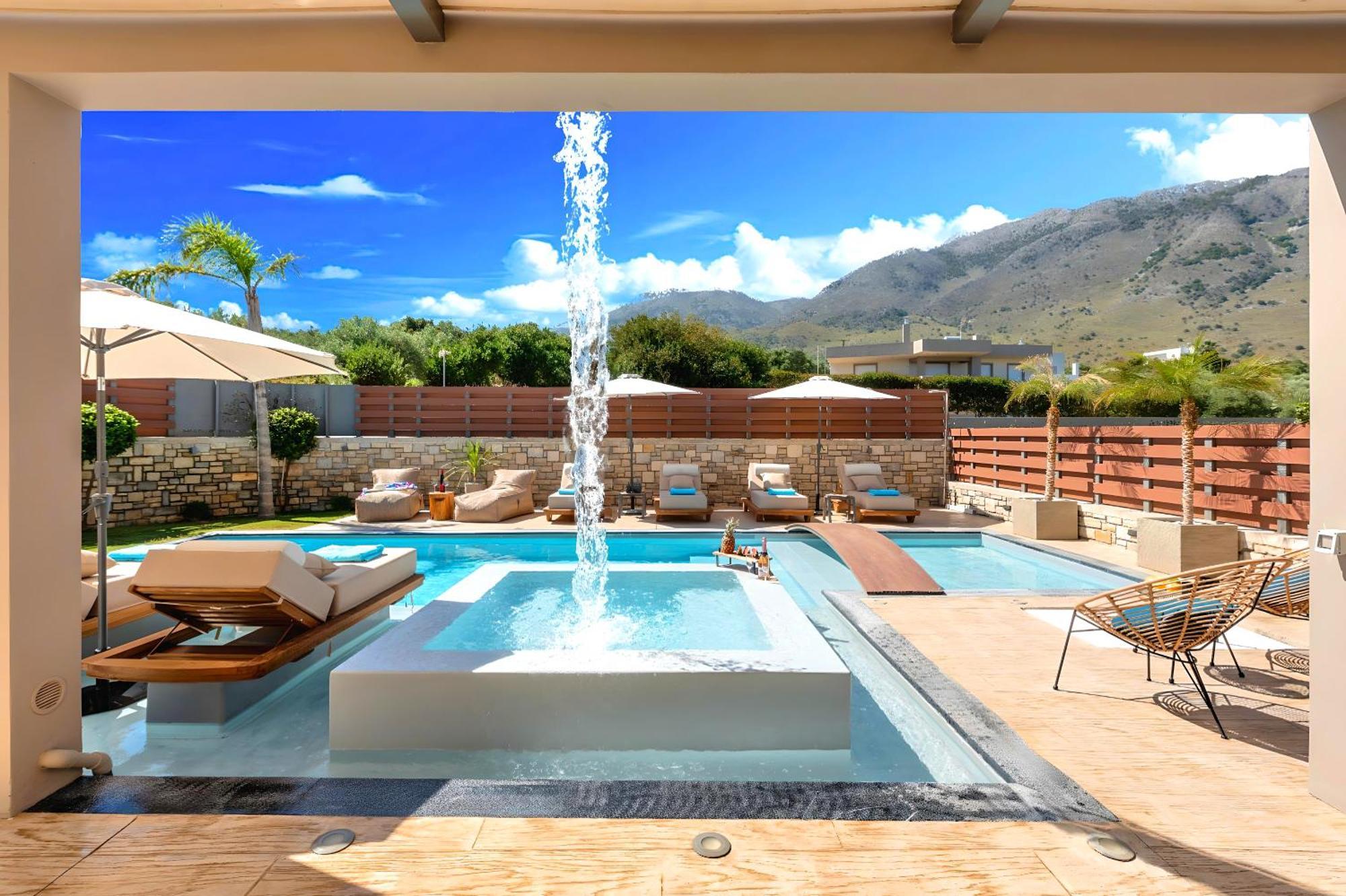 Minoas Villas Heated Pool Kournas Екстер'єр фото