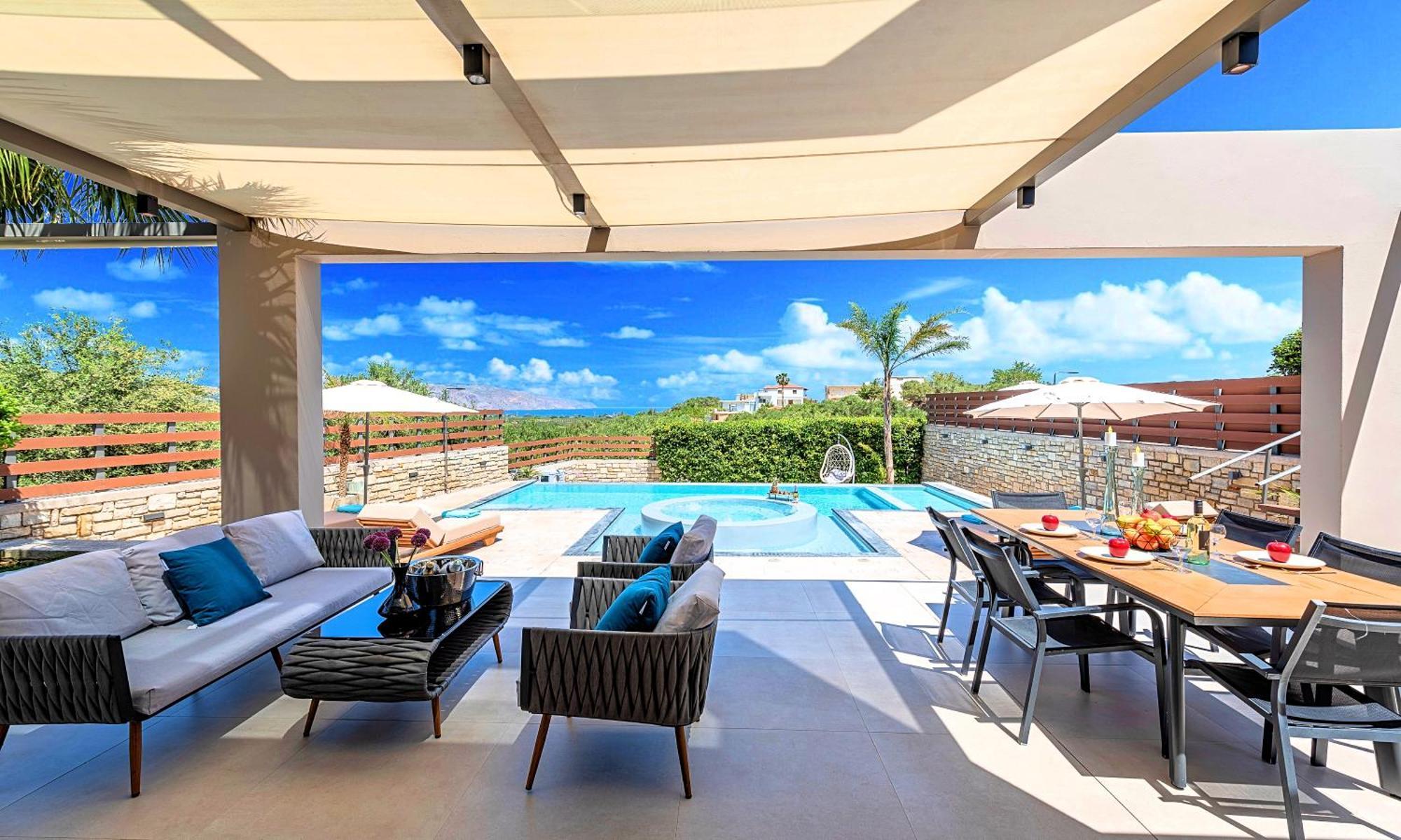 Minoas Villas Heated Pool Kournas Екстер'єр фото